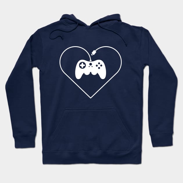 Gamer fan D-pad heart 2 Hoodie by atomguy